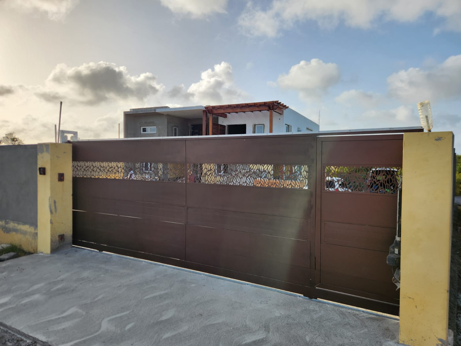 Installed Laser-Cut Gate