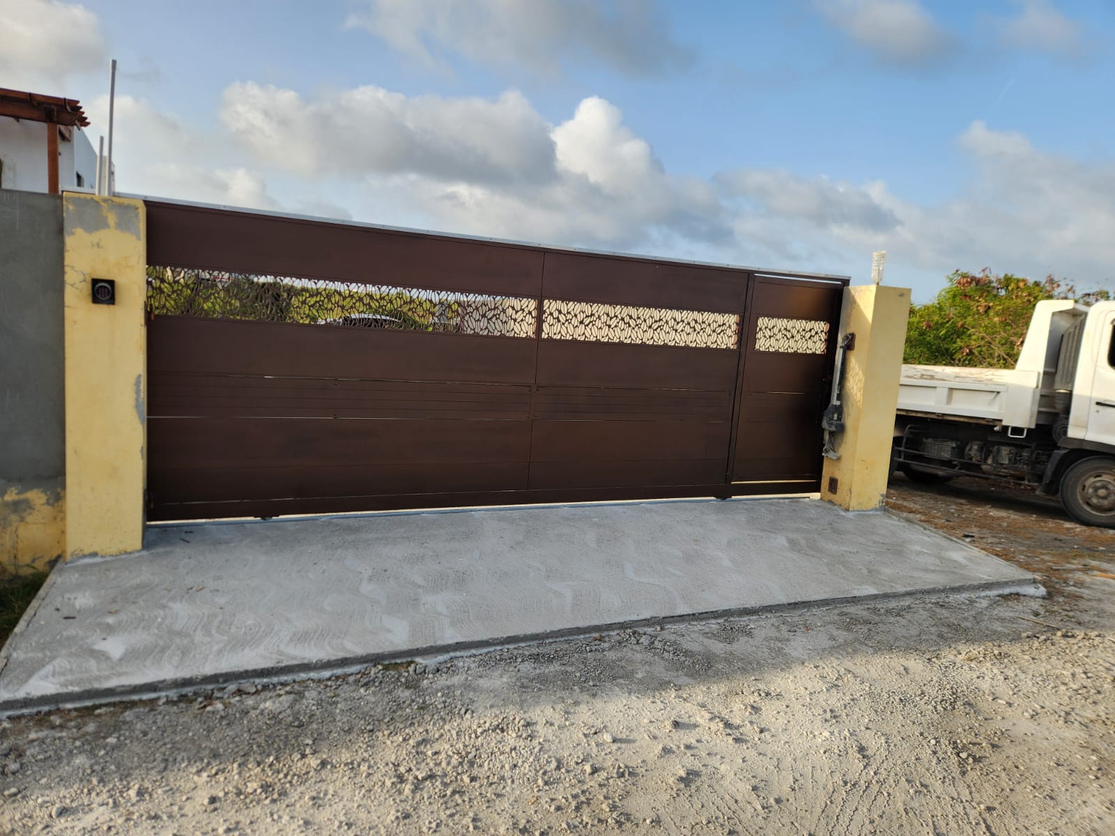 Laser-Cut Sliding Gate