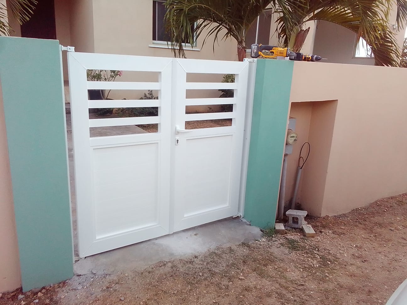 White Double Gate